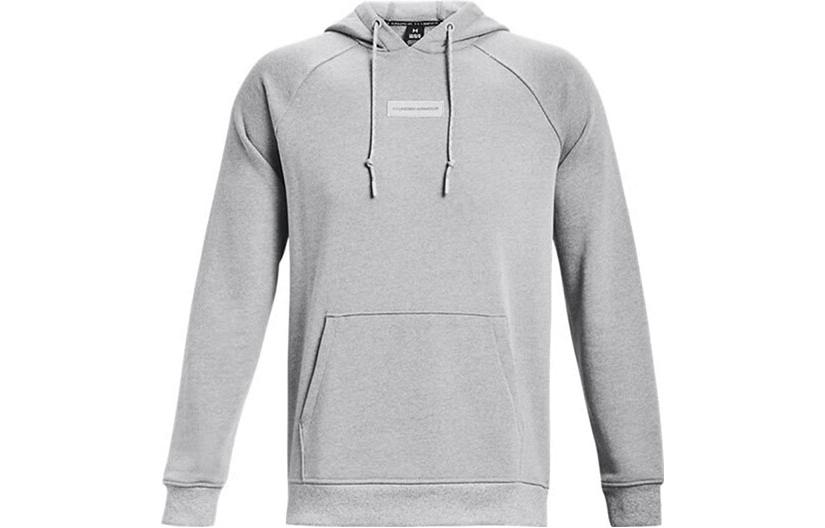 Order Under Armour UA Grey Pullover Hoodie Casual Training Sweatshirt Solid Color 1379684-011