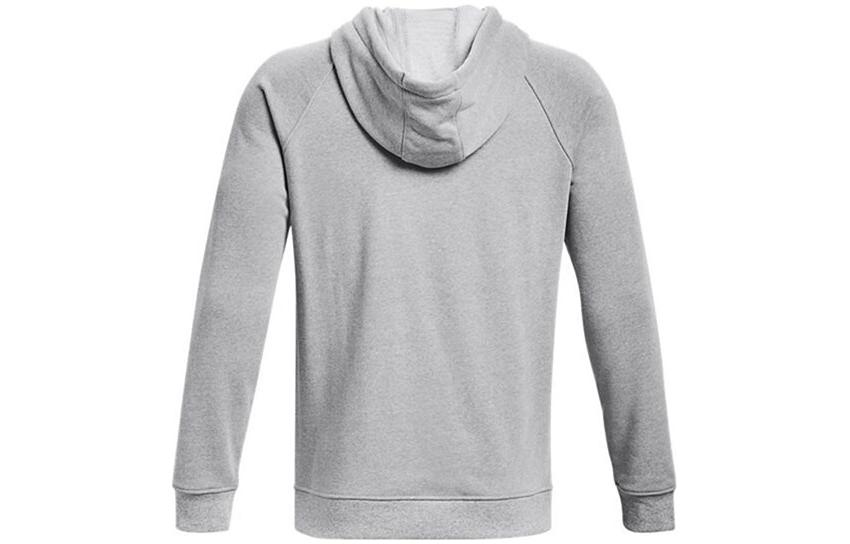 Lookbook Under Armour UA Grey Pullover Hoodie Casual Training Sweatshirt Solid Color 1379684-011