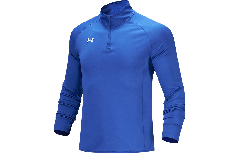 Under Armour UA Half-Zip Training Sweatshirt Blue with Logo Print 21600601-400