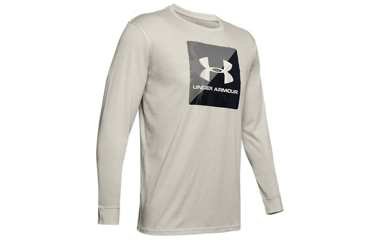 Under Armour UA Half Logo Training Long Sleeve T-Shirt White 1351624-110