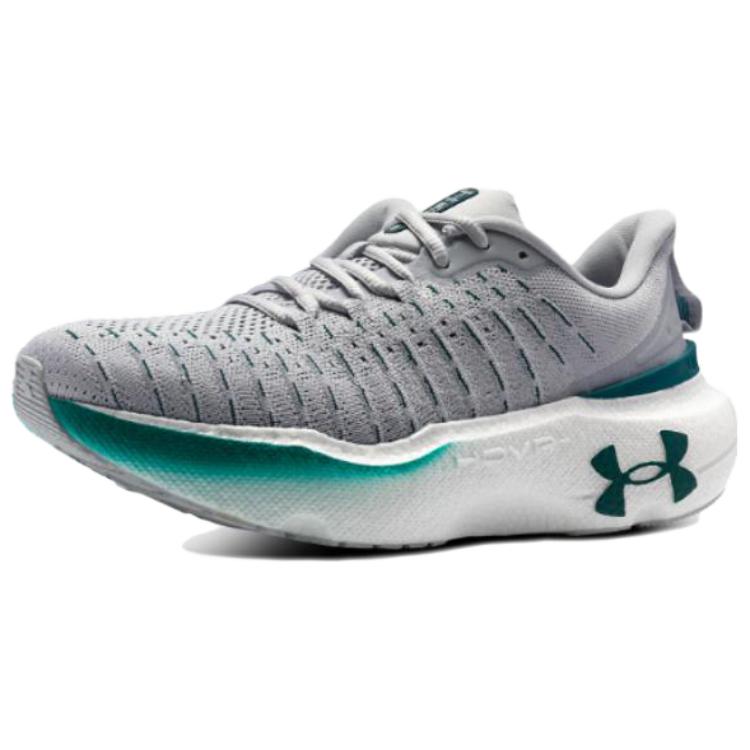 Under Armour UA Infinite Elite Low-Top Running Shoes Gray/White Flexible Cushioning 3027189-102