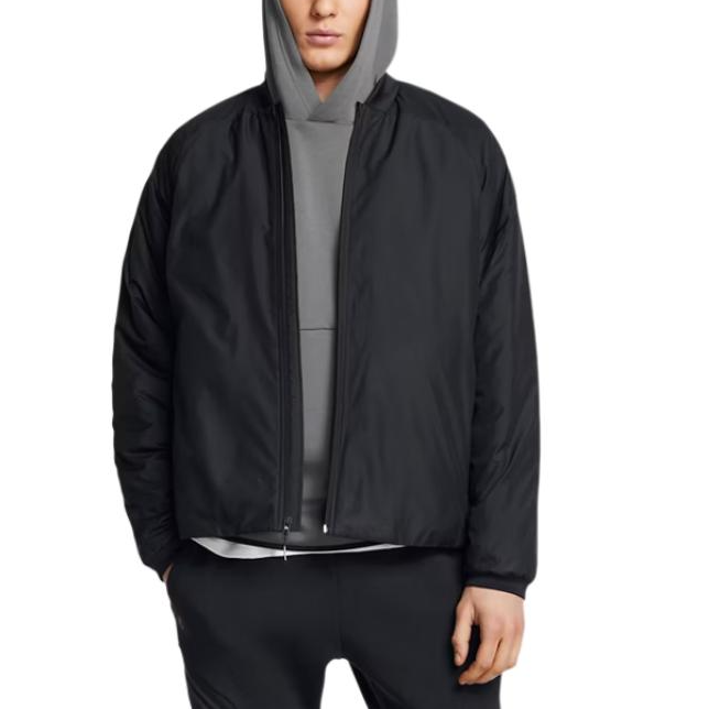 Under Armour UA Insulated Bomber Jacket Black Casual Waterproof Outerwear 1388903-001 圖 6