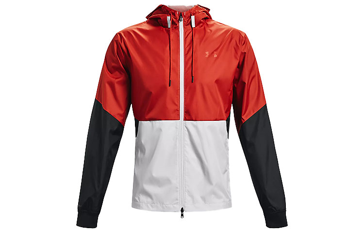 Under Armour UA Legacy Colorblock Windbreaker Jacket Gloss Red 1345405-839