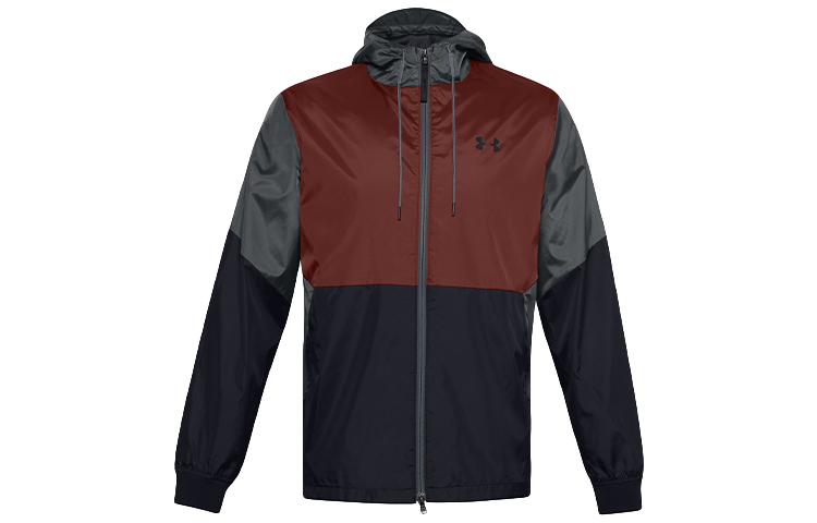 Under Armour UA Legacy Colorblock Woven Hooded Training Jacket Men’s Maroon 1345405-688