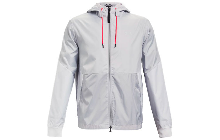 Under Armour UA Legacy Colorblock Woven Hoodie Jacket Training Outerwear - Halo Gray 1345405-014
