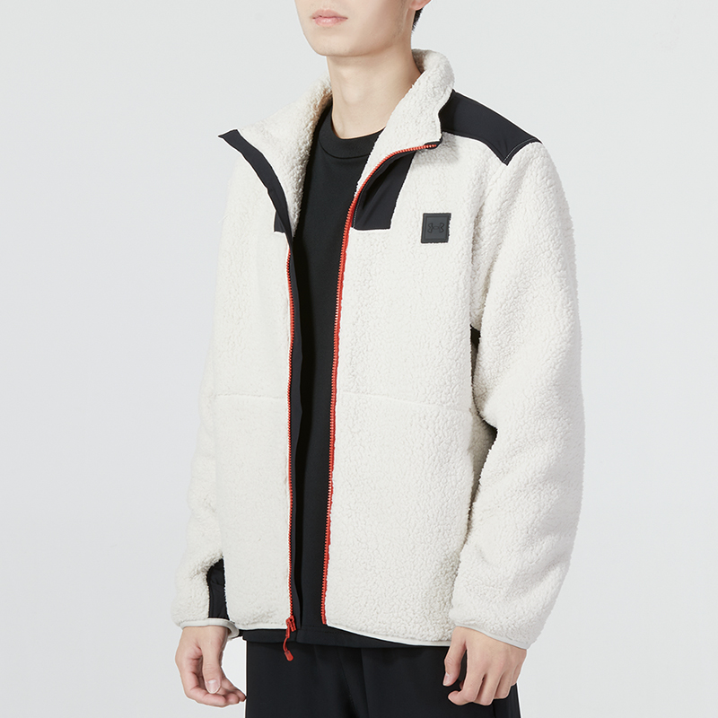 Details for Under Armour UA Legacy Sherpa拼色訓練外套 男款 白色 1357474-113