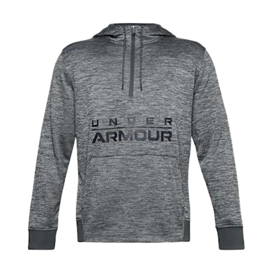 Under Armour UA Letter Logo Printed Hoodie American Style Sweatshirt Grey 1357453-012