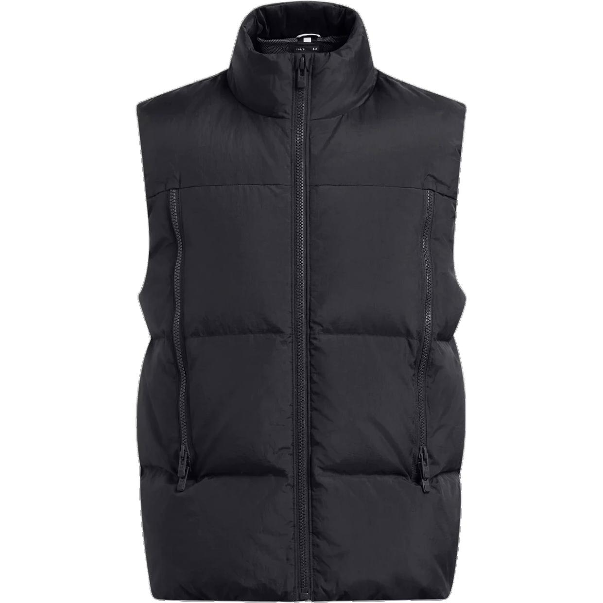 Under Armour UA Limitless  Black Puffer Vest Quilted Casual Outerwear. 1384642-001