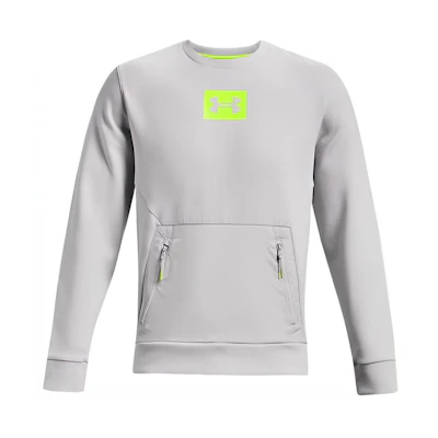 Under Armour UA Logo Crewneck Loose Fit Sweatshirt Light Gray 1366222-014