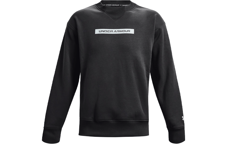 Under Armour UA Logo Fleece Crewneck Sweatshirt Winter Anthracite Gray 1366440-010