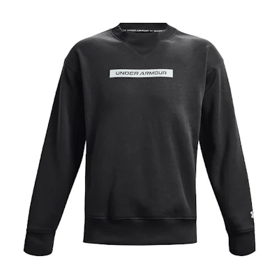 Under Armour UA Logo Fleece Crewneck Sweatshirt Winter Anthracite Gray 1366440-010
