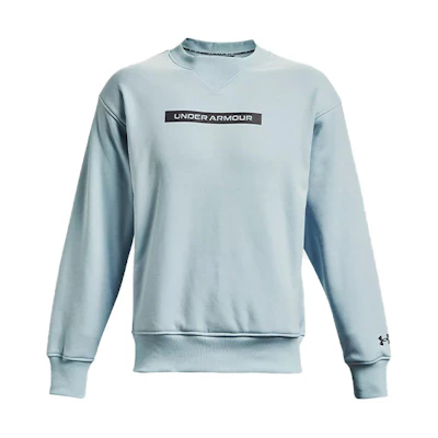 Under Armour UA Logo Fleece Crewneck Sweatshirt Winter Edition Ocean Blue 1366440-478