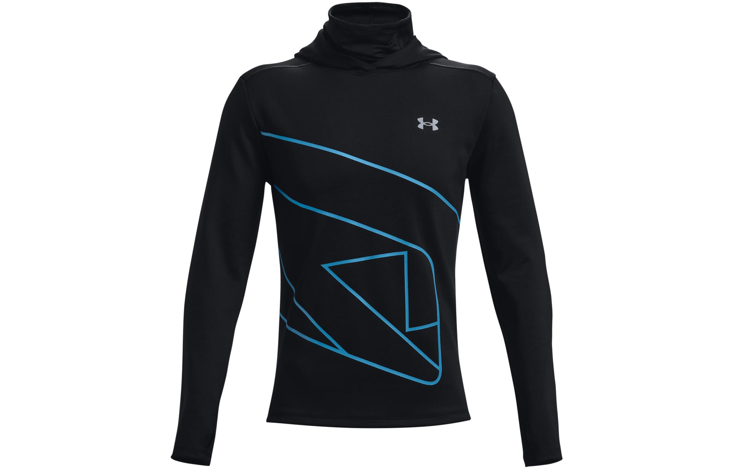 Under Armour UA Logo Graphic Line Running Slim Fit Hoodie Black 1365672-002