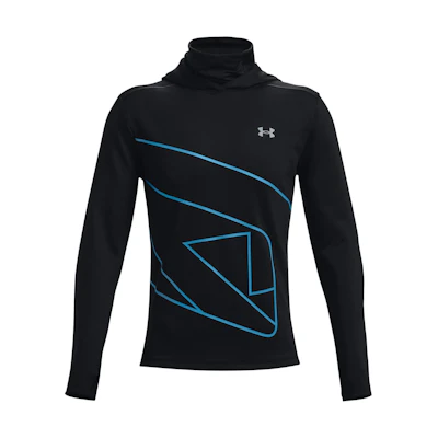 Under Armour UA Logo Graphic Line Running Slim Fit Hoodie Black 1365672-002