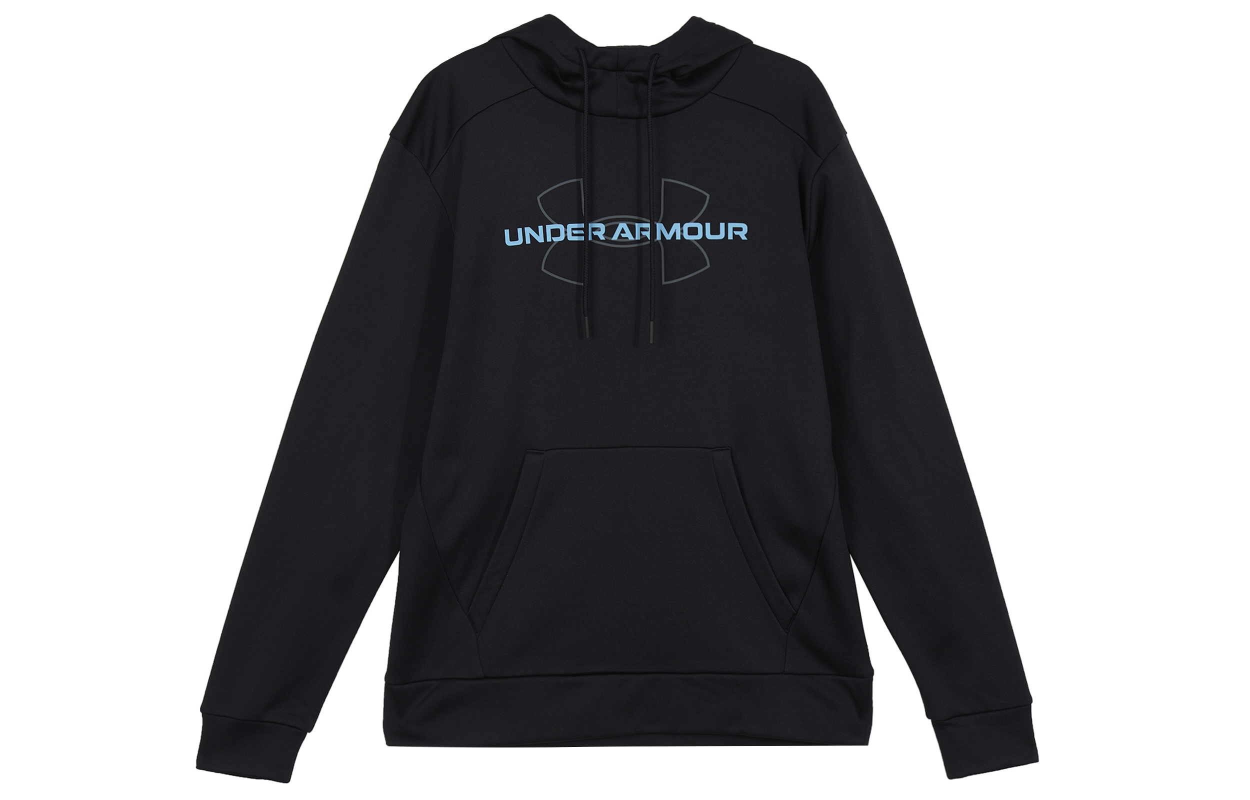 Under Armour UA Logo Graphic Print Drawstring Hoodie Long Sleeve Black 1373356-001