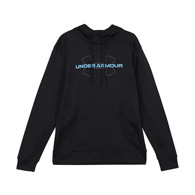 Under Armour UA Logo Graphic Print Drawstring Hoodie Long Sleeve Black 1373356-001