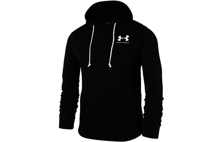 Under Armour UA Logo Hoodie Black Casual Sportswear 1370401-001