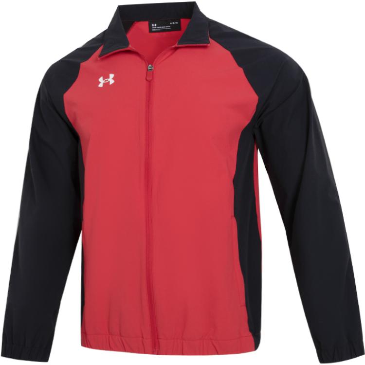 Under Armour UA Logo Print Contrast Panel Track Jacket Red 22500402-600