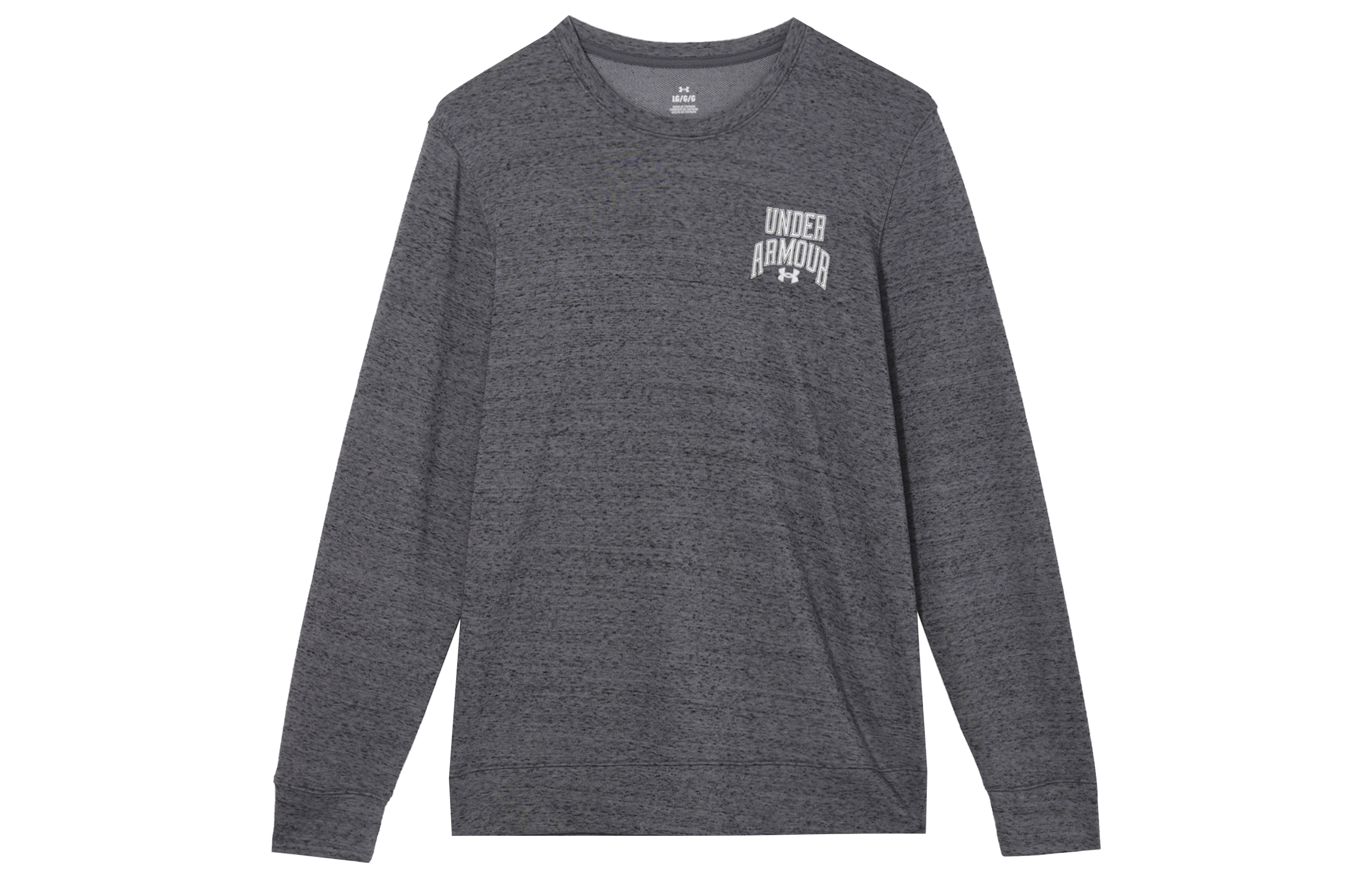 Under Armour UA Logo Print Crewneck Training Sweatshirt Grey 1379764-012