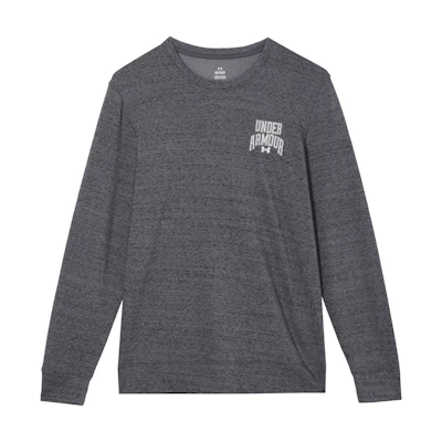 Under Armour UA Logo Print Crewneck Training Sweatshirt Grey 1379764-012