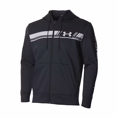 Under Armour UA Logo Print Hoodie Jacket Black 1375509-001