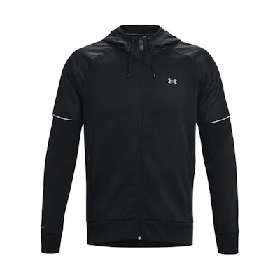 Under Armour UA Logo Print Stand Collar Zip Hoodie Jacket - Black 1373781-001