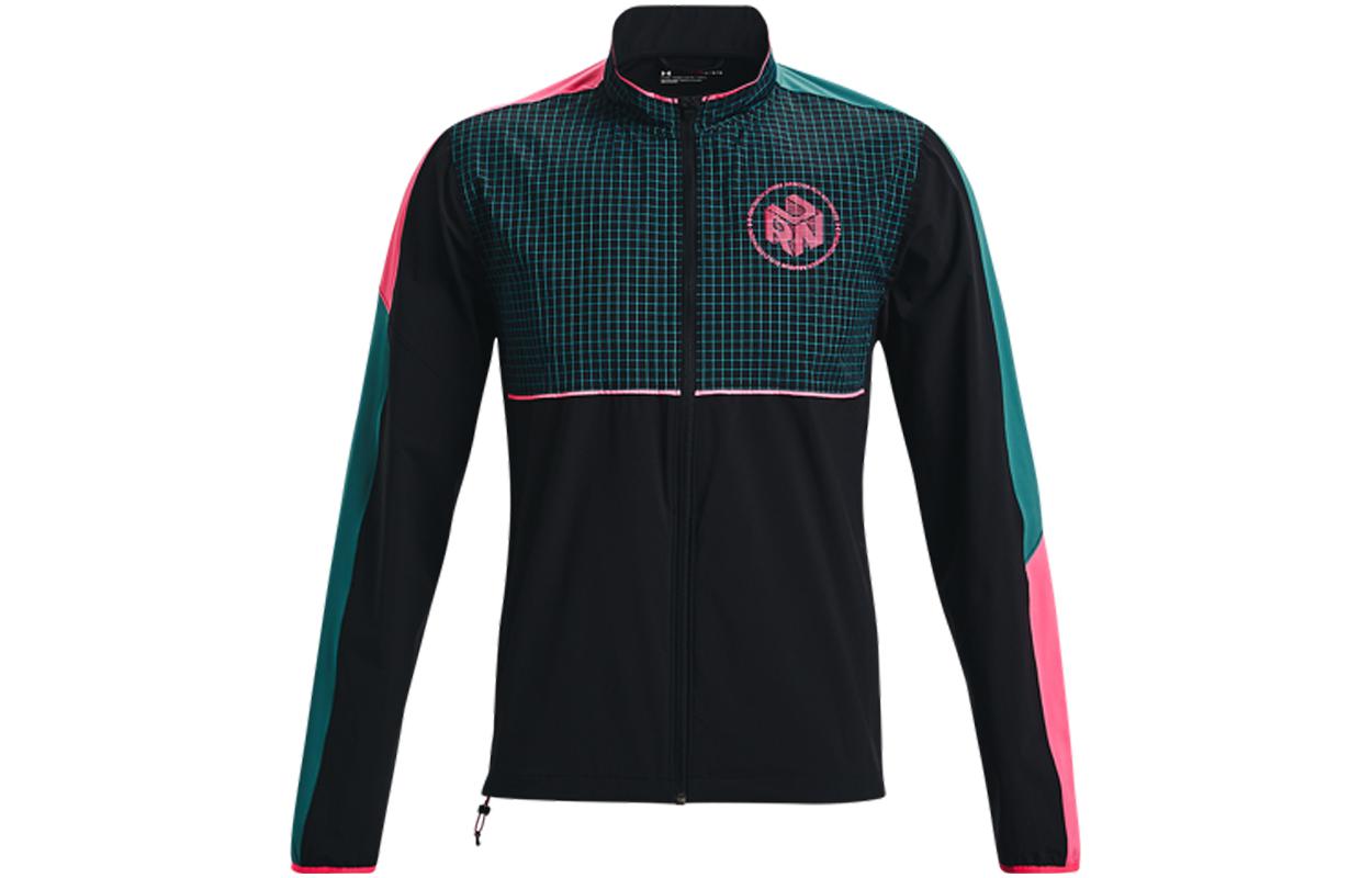 Under Armour UA Logo Printed Casual Sports Jacket Black 1370332-001