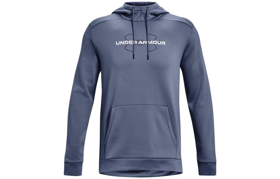 Under Armour UA Logo Printed Pullover Hoodie for Men - Blue 1373356-767