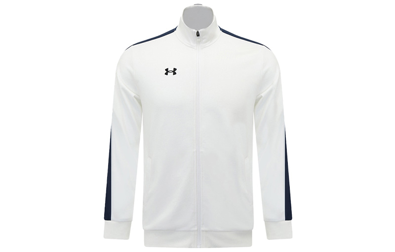 Under Armour UA Logo Retro Knit Sports Jacket - Colorblock Print - White 21500440-100