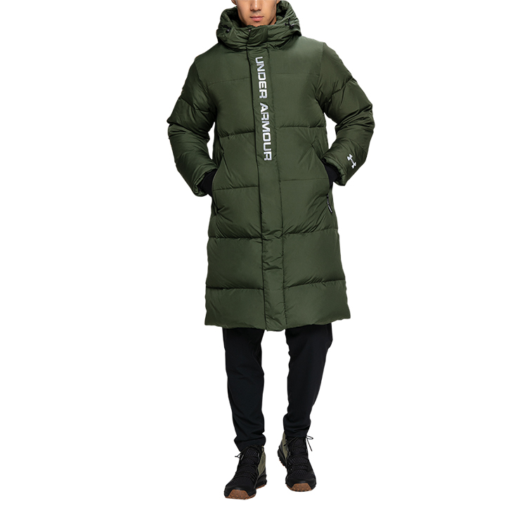 Shop Under Armour Jaket Panjang Tahan Air Musim Dingin Hijau Militer. 1353556-330