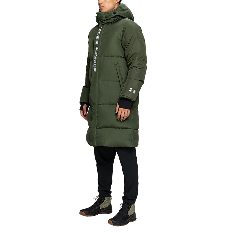 Sizing Under Armour Jaket Panjang Tahan Air Musim Dingin Hijau Militer. 1353556-330