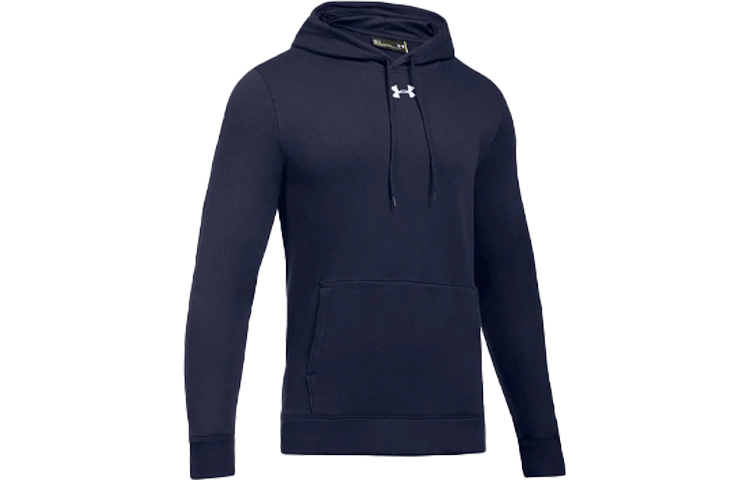 Under Armour UA Loose Fit Fleece Pullover Hoodie Navy Blue 1300123-410