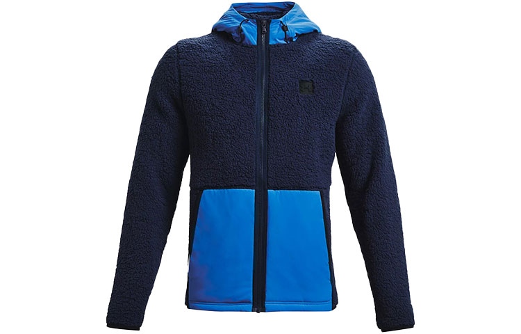Under Armour UA Micro Fleece Full-Zip Hoodie Jacket Academy Blue Back-to-School Edition 1366718-408