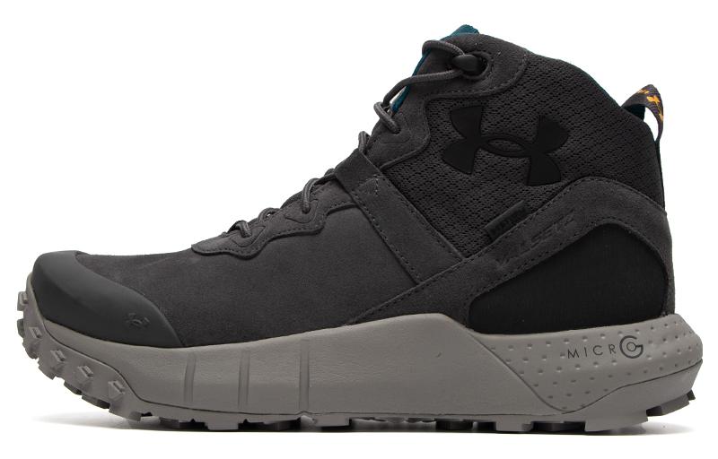Under Armour UA Micro G Valsetz Trek Mid Leather Waterproof Tactical Boots 'Grey' 3025577-100