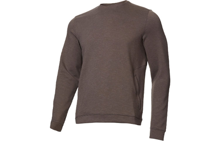 Under Armour UA Minimalist Brown Crewneck Long Sleeve Sweatshirt for Men 1379667-057