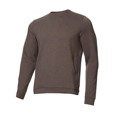 Under Armour UA Minimalist Brown Crewneck Long Sleeve Sweatshirt for Men 1379667-057