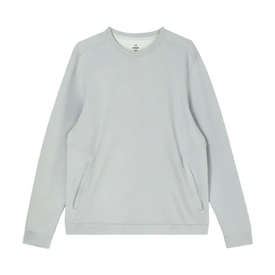 Under Armour UA Minimalist Gray Crewneck Long Sleeve Sweatshirt Casual Style 1379667-014