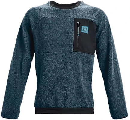 Under Armour UA Mission Boucle拼接圓領訓練長袖運動衫 藍色 1366093-413 Buy Under Armour UA Mission Boucle拼接圓領訓練長袖運動衫 藍色 1366093-413