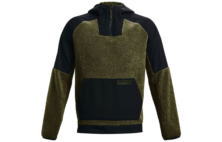 Under Armour UA Mission Half-Zip Training Hoodie Jacket Dark Green 1366094-390