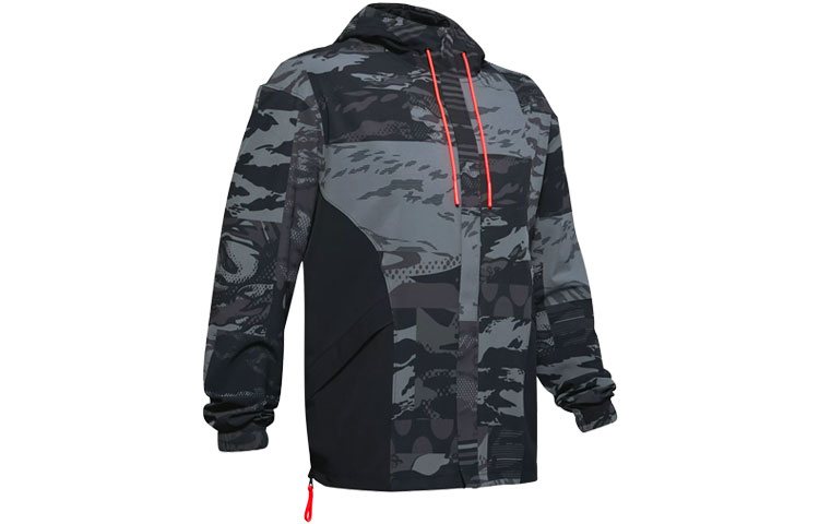 Under Armour UA Moments Black Casual Sports Protective Hooded Jacket 1351337-001
