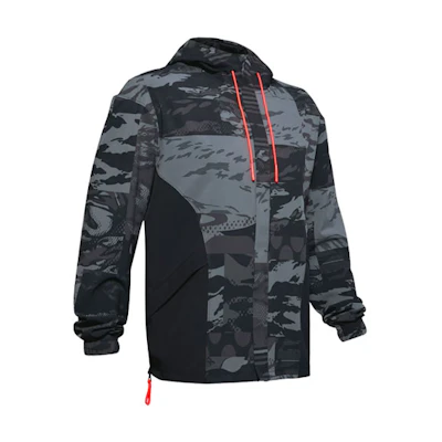 Under Armour UA Moments Black Casual Sports Protective Hooded Jacket 1351337-001