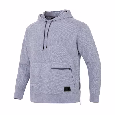 Under Armour UA Ottoman Fleece Men’s Hoodie Purple - Casual Pullover Long Sleeve Activewear 1373878-559