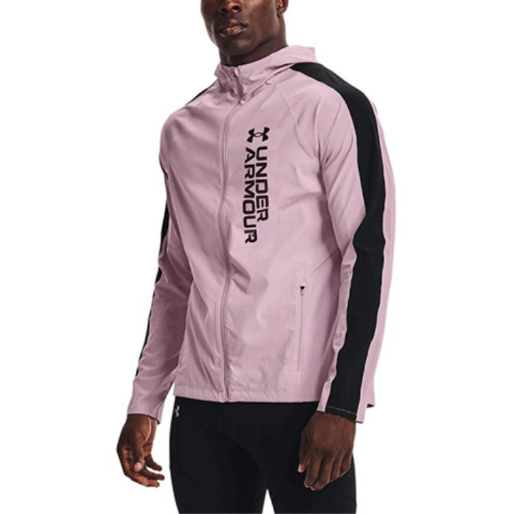 Under Armour UA Out The Storm Lightweight Waterproof Running Jacket Pink - 1361502-698