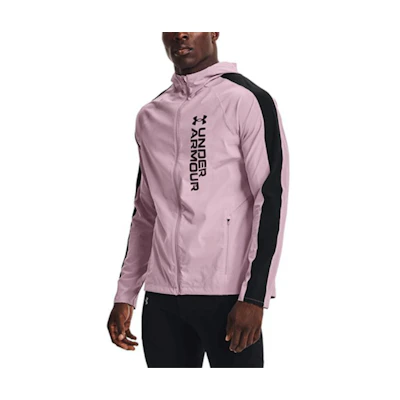 Under Armour UA Out The Storm Lightweight Waterproof Running Jacket Pink - 1361502-698