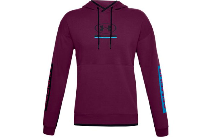 Under Armour UA Pack Letter Graphic Fleece Hoodie Purple - 1357100-194