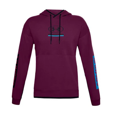Under Armour UA Pack Letter Graphic Fleece Hoodie Purple - 1357100-194