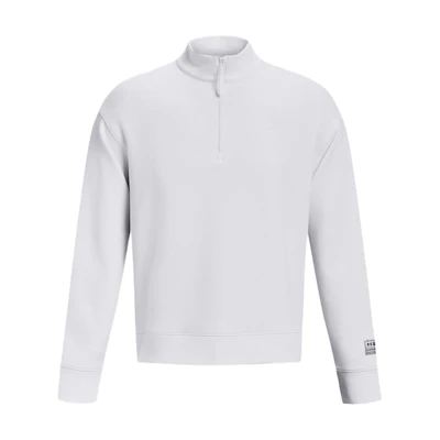 Under Armour UA Plain Half-Zip Stand Collar Jacket Unisex - White 1377174-100