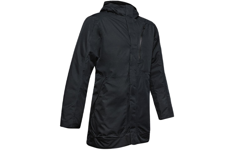 Order Chaqueta Capucha Resistente al Agua Under Armour UA Project Rock 700 Invierno Negra. 1346093-001
