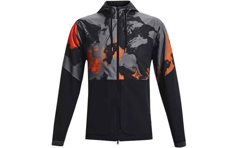 Under Armour UA Project Rock Black Training Jacket with Hoodie by Dwayne Johnson 1362759-001