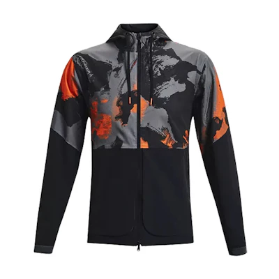 Under Armour UA Project Rock Black Training Jacket with Hoodie by Dwayne Johnson 1362759-001